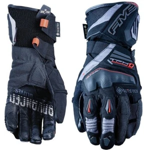 FIVE TFX1 GTX GORE TEX LAMINATED BLACK WATERPROOF TOUCH SCREEN MOTORCYCLE GLOVES SIZE L - Picture 1 of 1