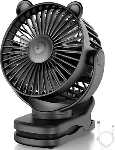 Clip on Fan, Rechargeable Portable Fan with 2000mAh Battery Operated, Small Fan - Picture 1 of 8