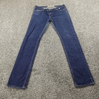 Antigo Jeans Hollister Feminino 11 Azul Escuro Jeans Cintura Baixa Skinny Stretch Flex Y2K - Imagem 1 de 4
