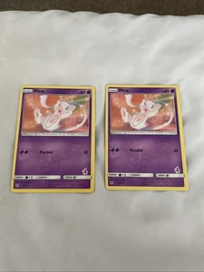 2x Mew - (Mewtwo estampado) 032/068 Battle Academy regular casi nuevo - Imagen 1 de 2