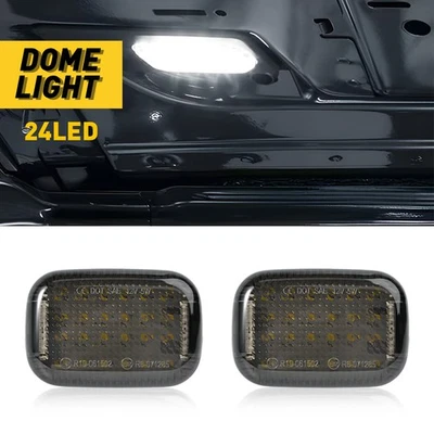 Interior 2 peças mapa aéreo cúpula luz lâmpada fumaça lente para Ford Transit E-Transit - Imagem 1 de 4