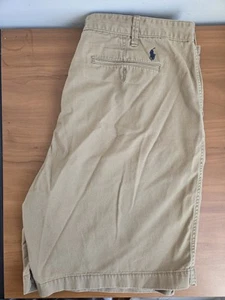 Ralph Lauren Tan Shorts Mens 40 Khaki Polo Chino Classic XXL J71 - Picture 1 of 11
