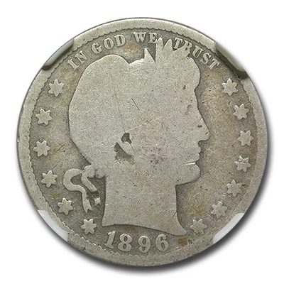 1896-S Barber Quarter AG-3 NGC - Image 1 of 2