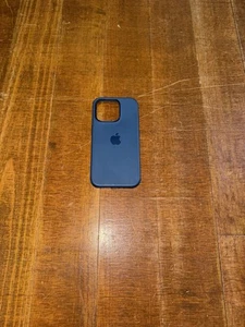 Apple Iphone 15 Pro Silicone Blue Case - Picture 1 of 3