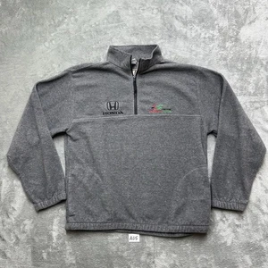 Badger Sport Andretti Green Racing Honda 1/4 Zip Fleece Gr. Medium grau - Bild 1 von 10