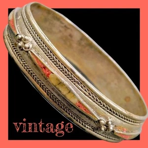 Bracciale Vintage TUAREG BERBER AFRICANO Boho ETNICO ZINGARO SUD-OVEST - Foto 1 di 17