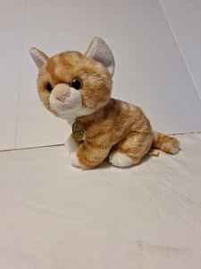 "Aurora Miyoni Tots Gato atigrado Gatito Naranja Rayas Peluche 8"" Gatito de peluche" - Imagen 1 de 11