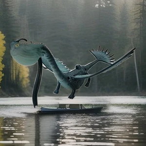 How to Train Your Dragon SCAULDRON Water Squirter Figure 2013 Defenders of Berk - Foto 1 di 5