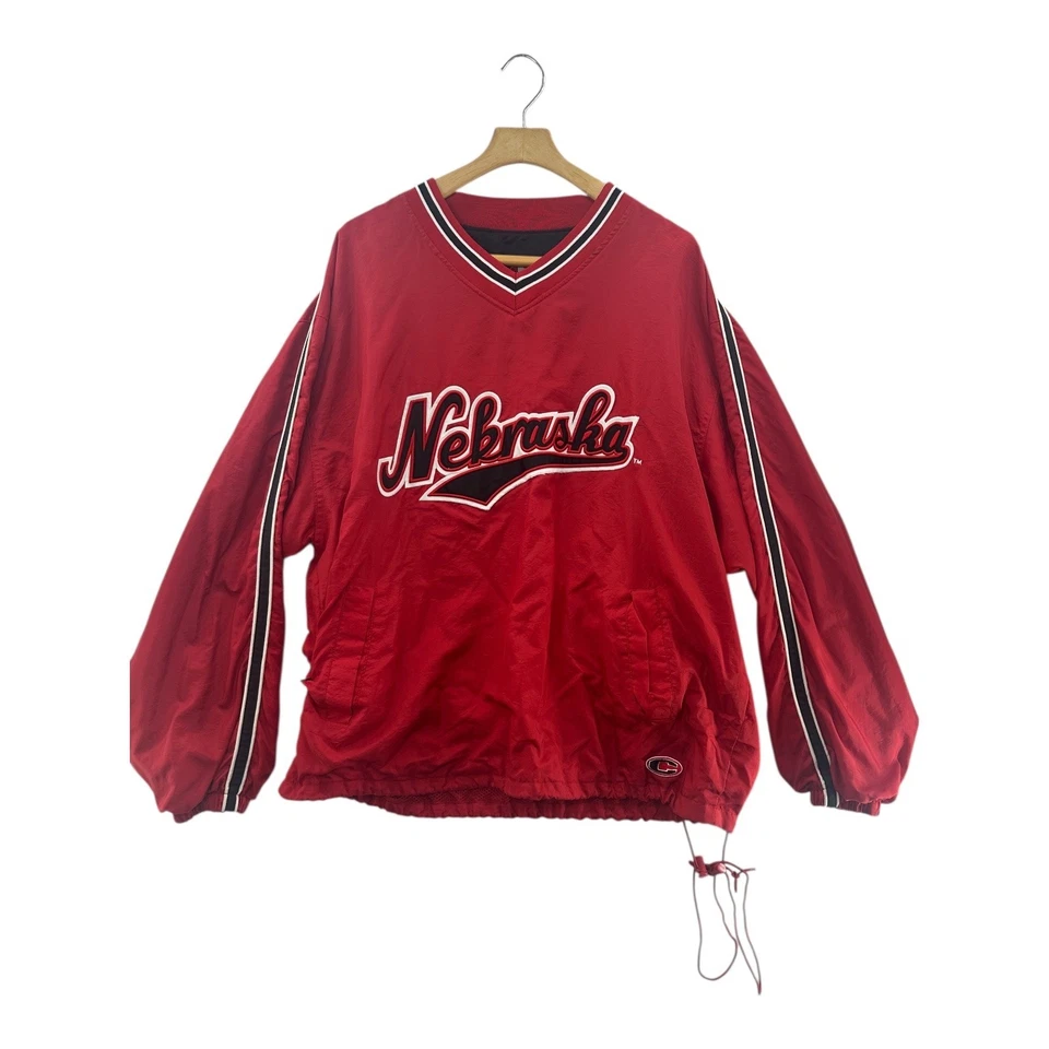 Colosseum Небраска Huskers красный v-образным вырезом пуловер ветровка куртка XL - Изображение 1 из 4