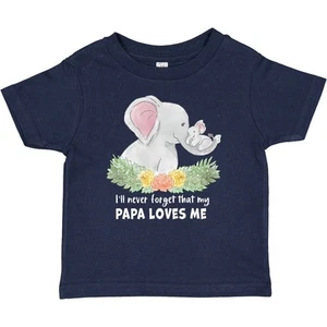 Inktastic I'll Never Forget That My Papa Loves Me With Cute Baby T-Shirt Animals - Picture 1 of 9