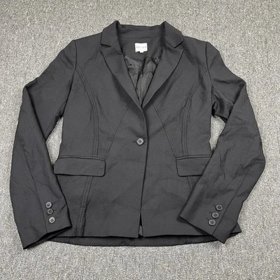 Reiss Jacket Womens UK 12 Black Gino Blazer Wool Blend Business Office Smart - Image 1 of 4