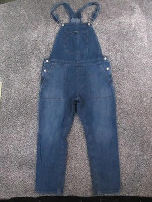 Gap Denim Overalls Womens Medium Blue Bib Adjustable Straps Straight Leg 34x25 - Image 1 of 4