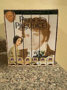 Anniversary Edition Jane Austen's Pride & Prejudice 6 VHS Set Ready to Gift - Picture 1 of 5