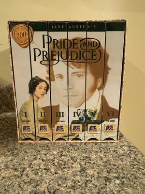 Anniversary Edition Jane Austen's Pride & Prejudice 6 VHS Set Ready to Gift - Image 1 of 4