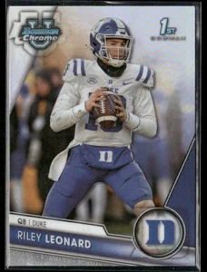 Riley Leonard 2023 Bowman Chrome U Refractor #6 - Picture 1 of 2