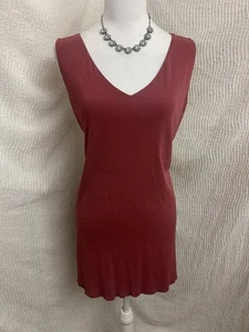 Mini Vestido Túnica Eileen Fisher 100% Seda Rosa Dobladillo Crudo Talla Grande - Imagen 1 de 18