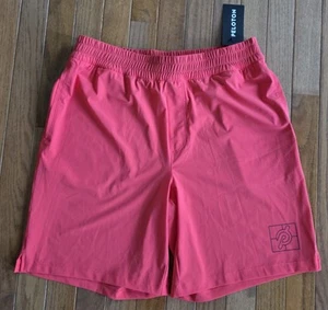 Neu mit Etikett Peloton Warp Knit rot 8" ungefüttert Taschen Yoga Shorts Herren Größe S - Bild 1 von 11