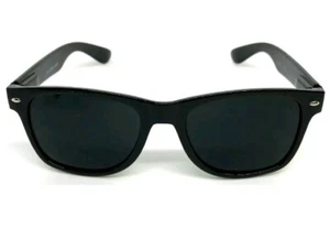 Dark BLACK Lens Sunglasses Vintage Retro Aviator Men Women Classic Frame Glasses - Picture 1 of 3