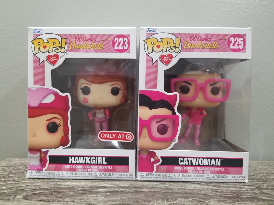¡NUEVO FUNKO POP! LOTE BOMBAS DC COMICS CATWOMAN 225 Y HAWKGIRL 223 CAJA DAÑADA Foto 1 de 4