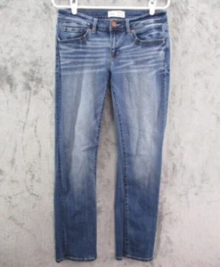 BKE Stella Jeans Womens 28x32 (30x31) Blue Slim Fit Low Rise Straight Stretch - Picture 1 of 17
