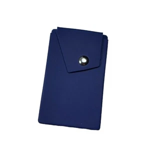 Handy Kartenetui / Smartphone-Etui / Silikon Kartenetui / Geldbörse / Blau - Bild 1 von 3