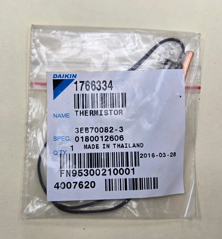 Daikin FTXS models Thermistor (new) p/n 1766334 - Image 1 of 1