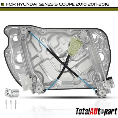 Regulador de ventana eléctrica con panel para Hyundai Genesis Coupe 2010-2016 delantero derecho Foto 1 de 4