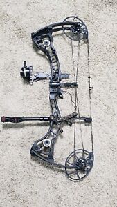 Bowtech CP28 Right Handed Black 70lb ☆Loaded HHA Tetra, QAD HDX, Stabilizer,more