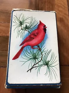 Vintage ARRCO canadiana bird plastic coated gilt edge playing cards 56 deck - Picture 1 of 5
