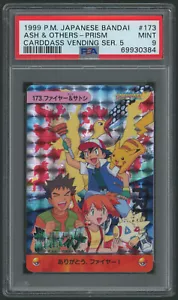 PSA 9 1999 Ash & Others Prism Carddass Vending SER.5 Pokemon Bandai #173 - Bild 1 von 2