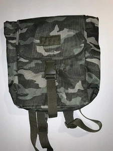 Victorias Secret Pink Camo Mini Backpack Tote Purse Bag Nylon Green Camoflauge - Picture 1 of 5