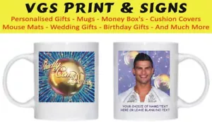 ALJAZ SKORJANCE STRICTLY COME DANCING PERSONALISED WHITE MUG FAST POSTAGE - Picture 1 of 4