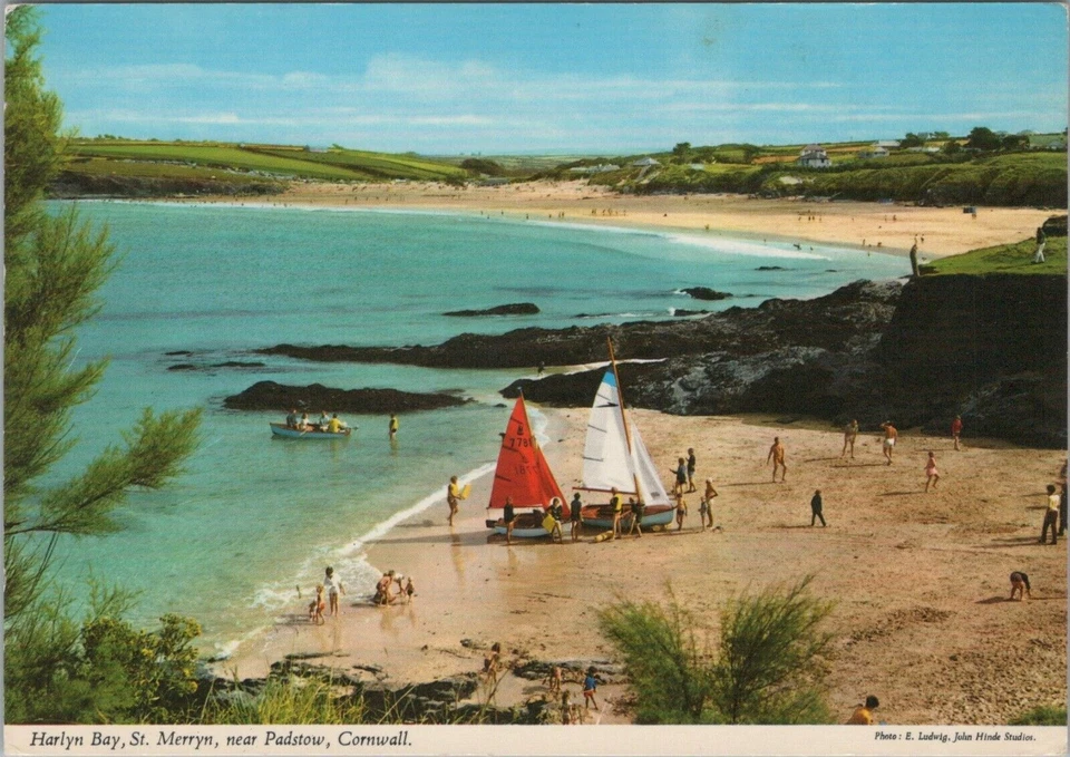 Cornwall Postcard - Harlyn Bay, St Merryn, Near Padstow   RR13592 - Image 1 of 1