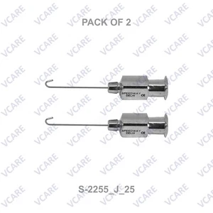J Shaped Hydrodissection Cannula 25G Stainless Steel Ophthalmic Instrument - Picture 1 of 6