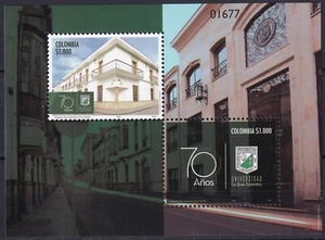 Colombia 2021 Architecture MNH Block - Picture 1 of 1