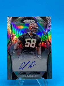 2017 Panini Prizm Carl Lawson Rookie Auto Silver #RA-CL Jets RC