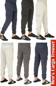 HOMBRE LANA CARGO COMBATE CINCO BOLSILLOS TRAJE DE CHÁNDAL INFERIOR PARA CORRER PANTALONES DE SUDADERA PARA CORRER - Imagen 1 de 6