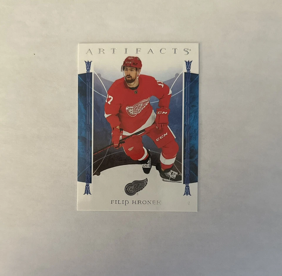 2022-23 NHL Upper Deck Artifacts Detroit Red Wings Filip Hronek Base Card - Image 1 of 1