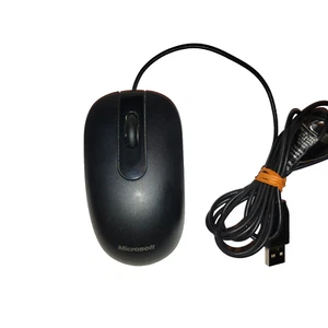Microsoft Basic Optical Mouse v2.0 – Model 1113 – Wired USB – 3-Button – Tested - Picture 1 of 5