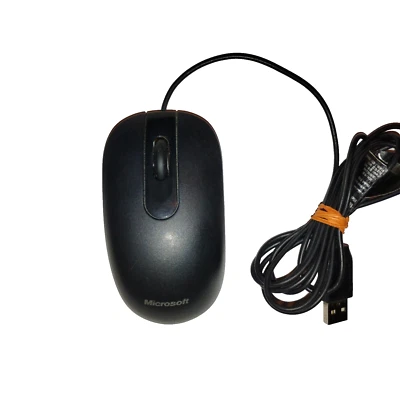Microsoft Basic Optical Mouse v2.0 – Model 1113 – Wired USB – 3-Button – Tested - Image 1 of 4