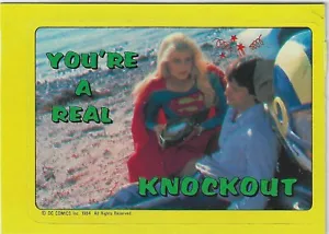 Supergirl Trading Cards Sticker Story Card #22 Topps 1984 Good+ Condition - Picture 1 of 2