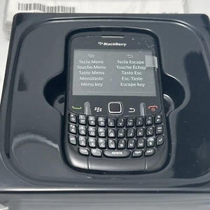 Vintage BlackBerry Curve 8530 Black Original Box Accessories for Collectors - Picture 1 of 14