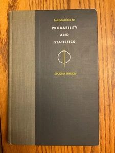 Introduction To Probability and Statistics 32rd edition Alder Roessler HC 1962 - Picture 1 of 4