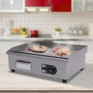 Griglia elettrica commerciale da tavolo 22" piano griglia piastra calda barbecue 1600W - Foto 1 di 15