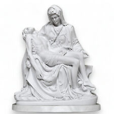Pieta Michelangelo Sculpture Table IN Marble with Base IN Alabaster H 46cm