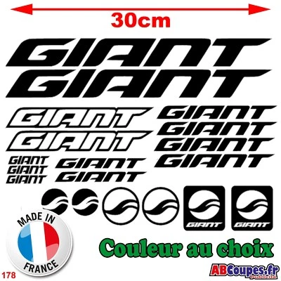 ABCOUPES PUBLICITÉ 19 GIANT Aufkleber - Sticker Rahmen Velo Bike MTB Mountain - 178