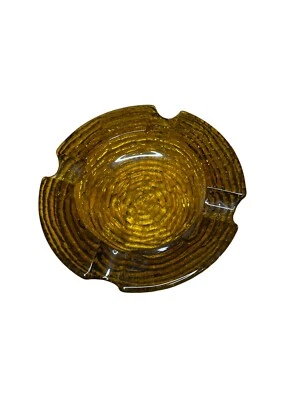 Cenicero Vintage Ámbar Ancla Hocking Soreno Cosecha Oro Grande Años 60-70 Foto 1 de 4