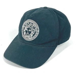 VERSACE Bicolor medusa logo hat cap baseball cap cotton Black/White - Picture 1 of 16