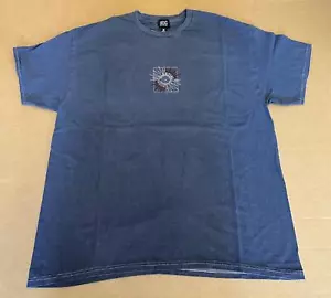 Men's Urban Outfitters BDG UO Washed Blue Celestial Creation T-Shirt - Picture 1 of 15