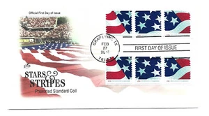 4961-63 (10c) Estrellas y rayas coi con papel de respaldo ArtCraft FDC - Imagen 1 de 1